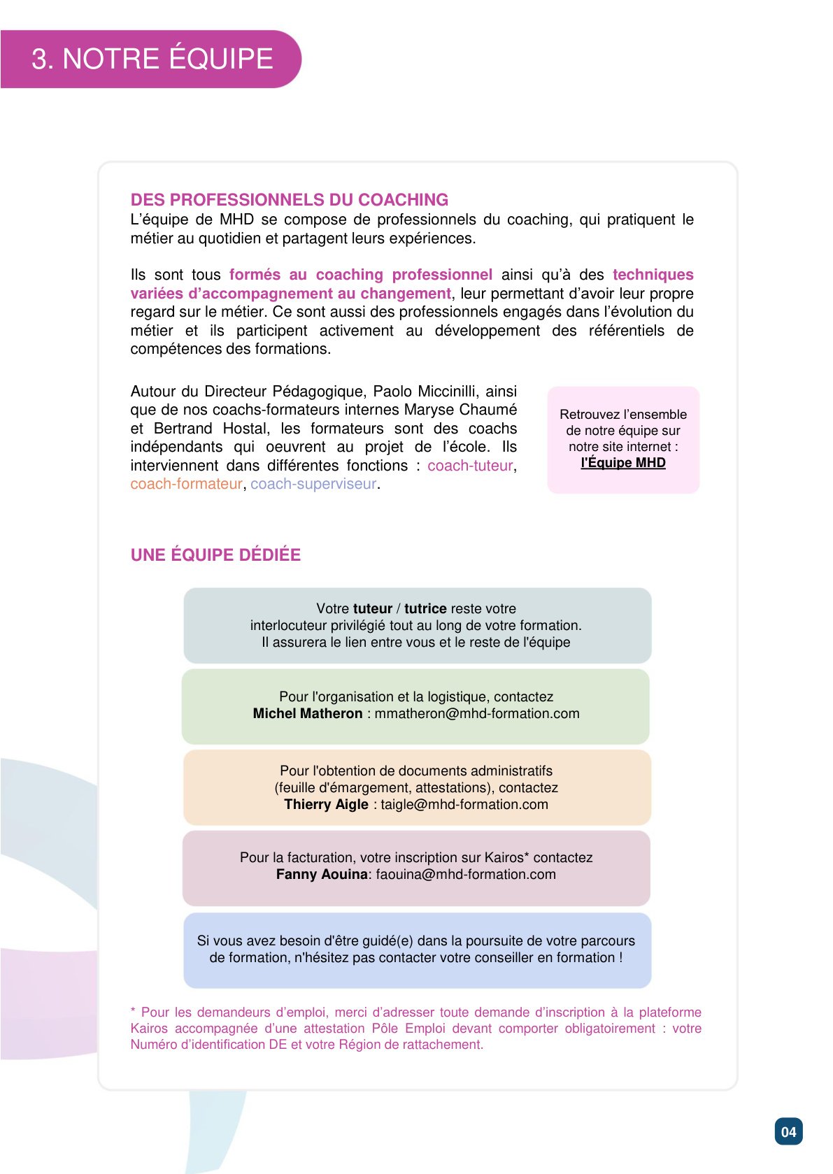 Notre équipe (aperçu PDF)